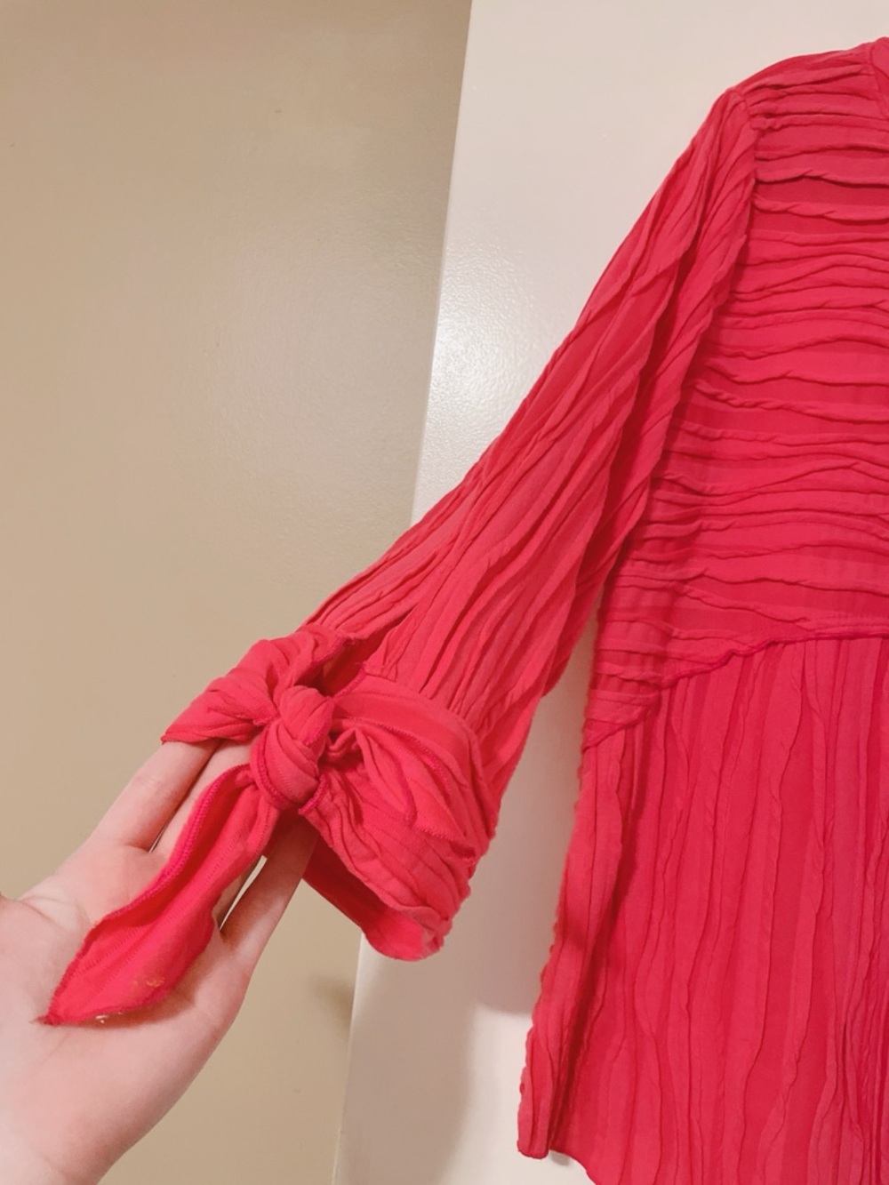 IC By Connie K Hot Pink Blouse Size L - Picture 2 of 6